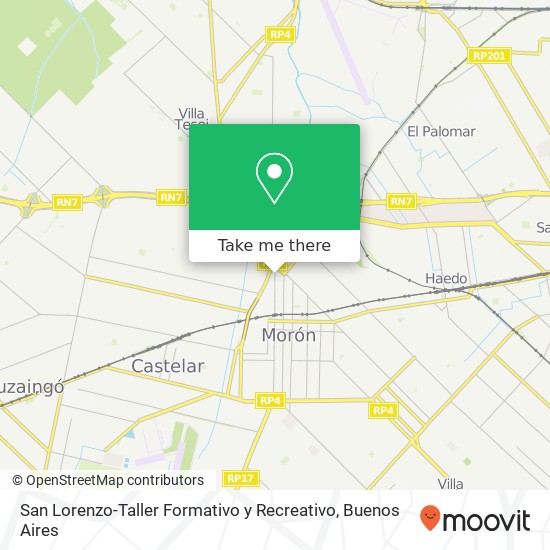 San Lorenzo-Taller Formativo y Recreativo map