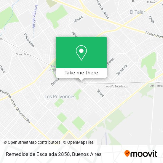 Remedios de Escalada 2858 map