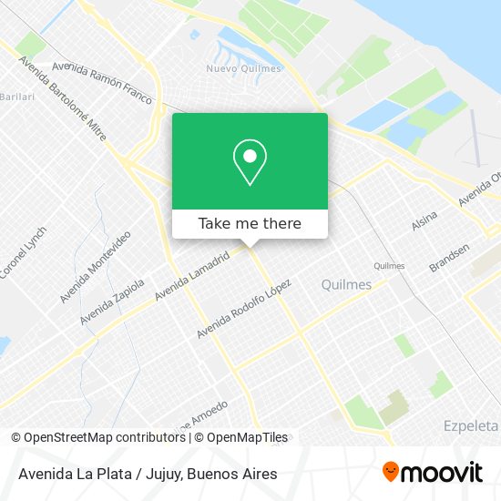 Avenida La Plata / Jujuy map