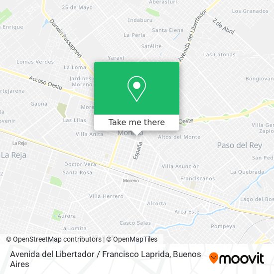 Mapa de Avenida del Libertador / Francisco Laprida