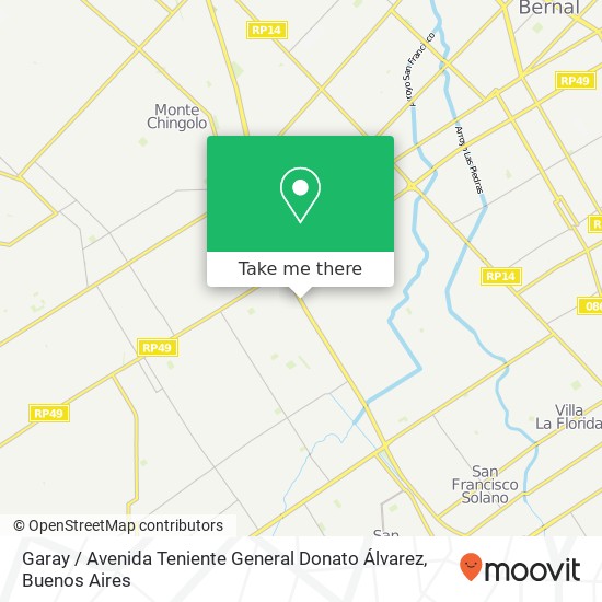 Garay / Avenida Teniente General Donato Álvarez map