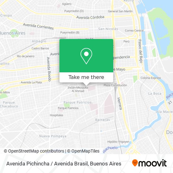 Avenida Pichincha / Avenida Brasil map