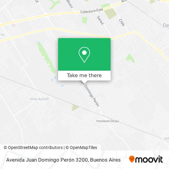 Avenida Juan Domingo Perón 3200 map