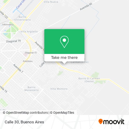 Calle 30 map