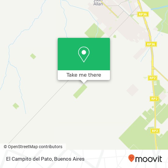 El Campito del Pato map