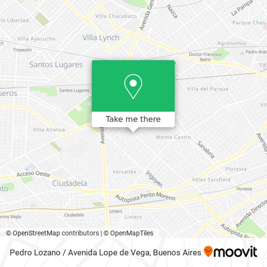 Pedro Lozano / Avenida Lope de Vega map