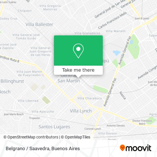Belgrano / Saavedra map