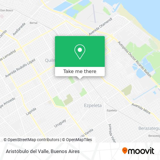Aristóbulo del Valle map