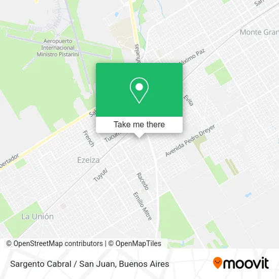 Sargento Cabral / San Juan map