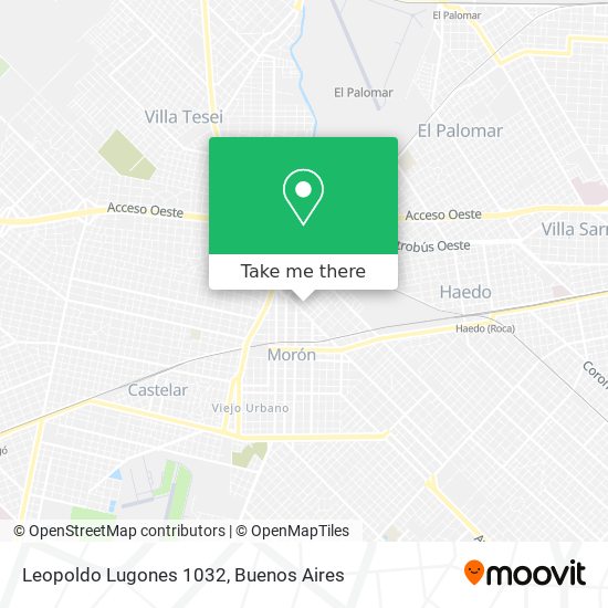 Leopoldo Lugones 1032 map