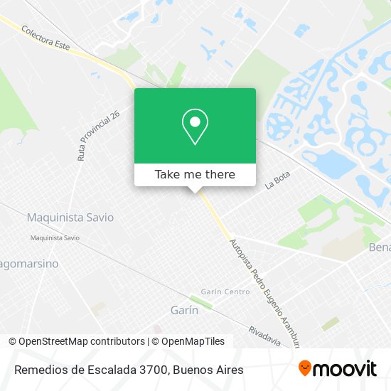 Mapa de Remedios de Escalada 3700
