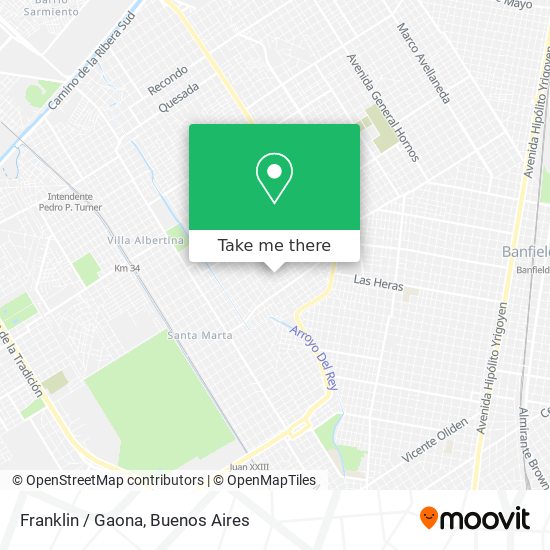 Mapa de Franklin / Gaona