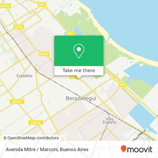 Avenida Mitre / Marconi map