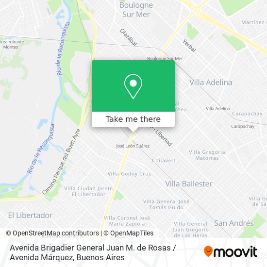 Mapa de Avenida Brigadier General Juan M. de Rosas / Avenida Márquez