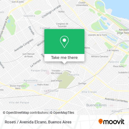 Mapa de Roseti / Avenida Elcano