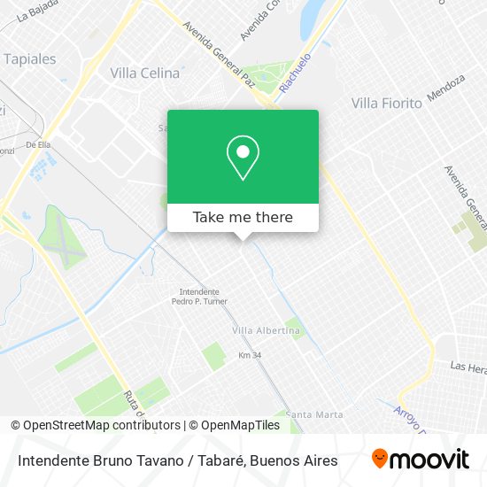 Mapa de Intendente Bruno Tavano / Tabaré
