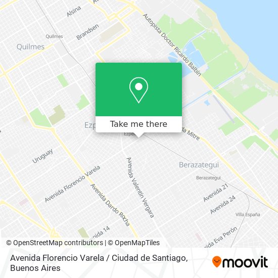 Mapa de Avenida Florencio Varela / Ciudad de Santiago