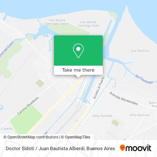 Doctor Sidoti / Juan Bautista Alberdi map