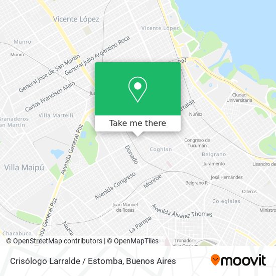 Crisólogo Larralde / Estomba map