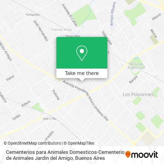 Cementerios para Animales Domesticos-Cementerio de Animales Jardin del Amigo map