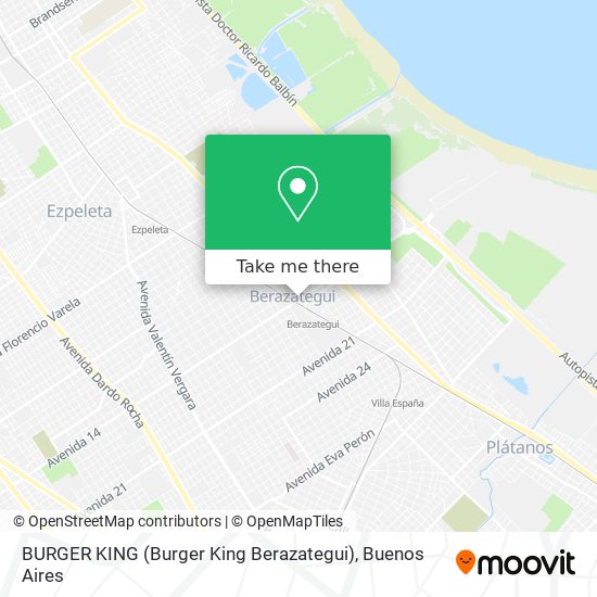 BURGER KING (Burger King Berazategui) map