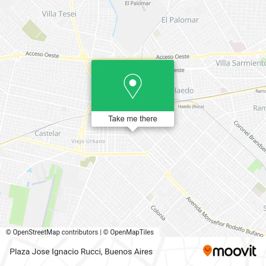 Mapa de Plaza Jose Ignacio Rucci