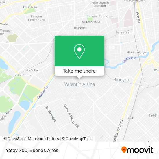 Mapa de Yatay 700