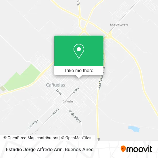 Mapa de Estadio Jorge Alfredo Arin