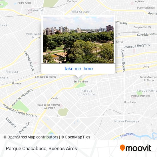Parque Chacabuco map