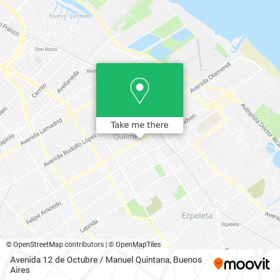 Mapa de Avenida 12 de Octubre / Manuel Quintana