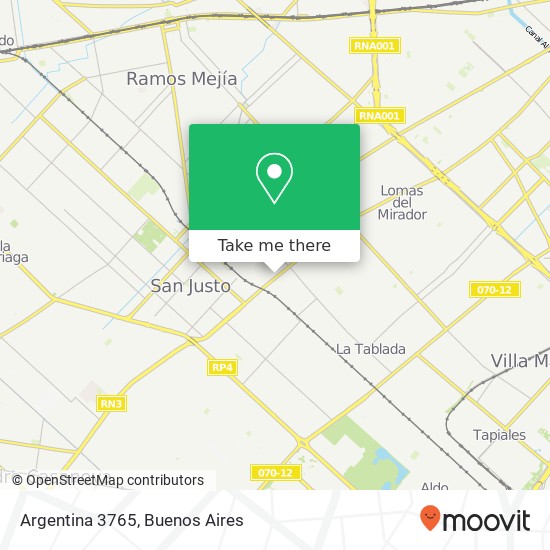 Argentina 3765 map