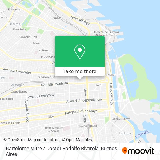 Bartolomé Mitre / Doctor Rodolfo Rivarola map