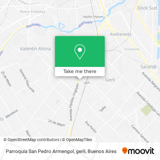 Parroquia San Pedro Armengol, gerli map