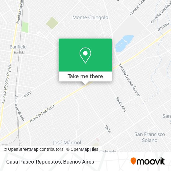 Casa Pasco-Repuestos map