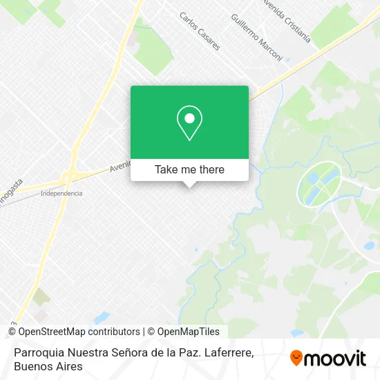 Parroquia Nuestra Señora de la Paz. Laferrere map
