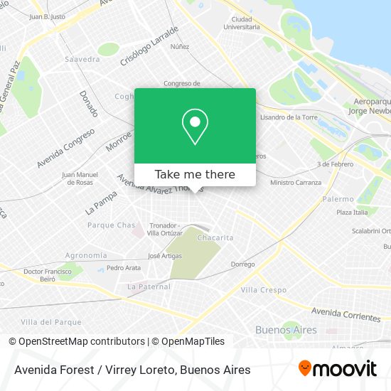 Mapa de Avenida Forest / Virrey Loreto