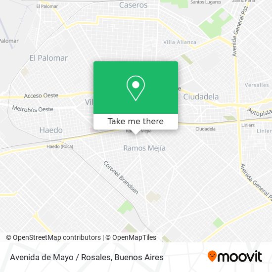 Avenida de Mayo / Rosales map