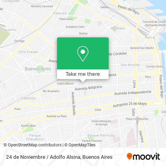 Mapa de 24 de Noviembre / Adolfo Alsina