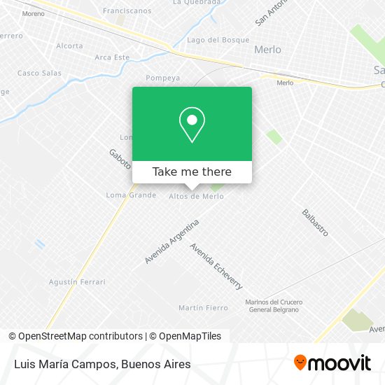 Luis María Campos map
