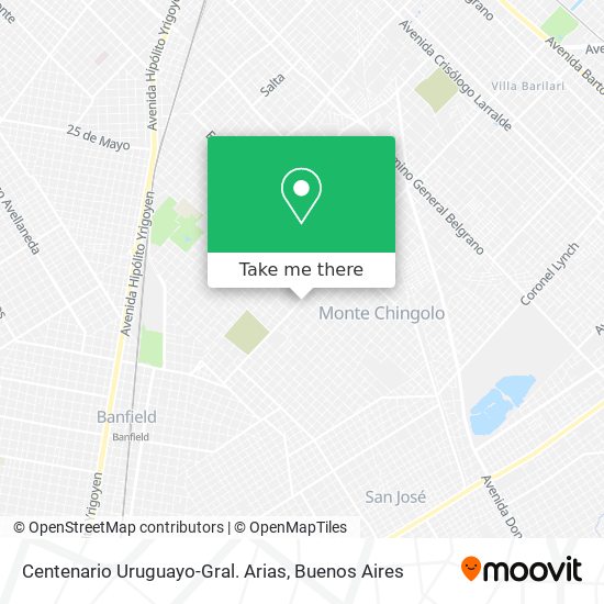 Centenario Uruguayo-Gral. Arias map