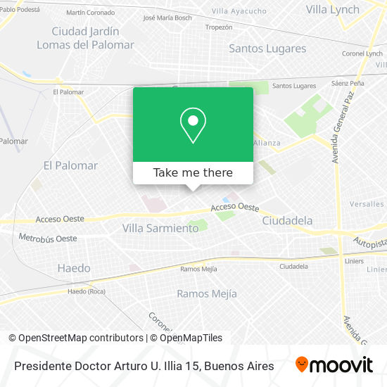 Presidente Doctor Arturo U. Illia 15 map