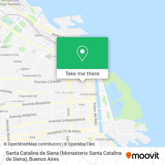 Mapa de Santa Catalina de Siena