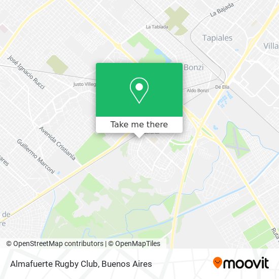 Mapa de Almafuerte Rugby Club