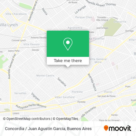 Mapa de Concordia / Juan Agustín García