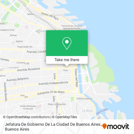 Jefatura De Gobierno De La Ciudad De Buenos Aires. map