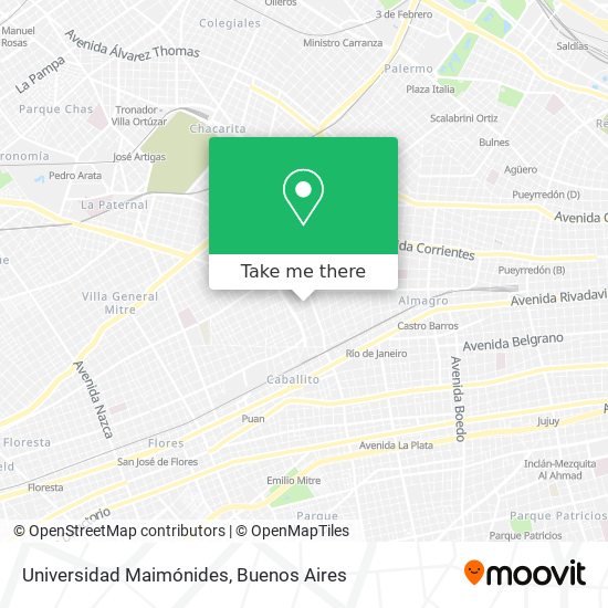 Universidad Maimónides map