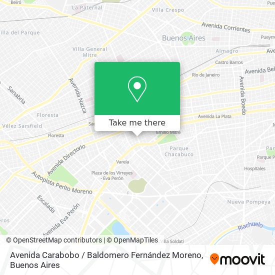 Avenida Carabobo / Baldomero Fernández Moreno map