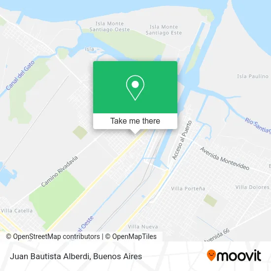 Juan Bautista Alberdi map