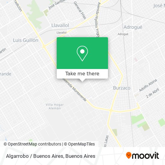 Algarrobo / Buenos Aires map