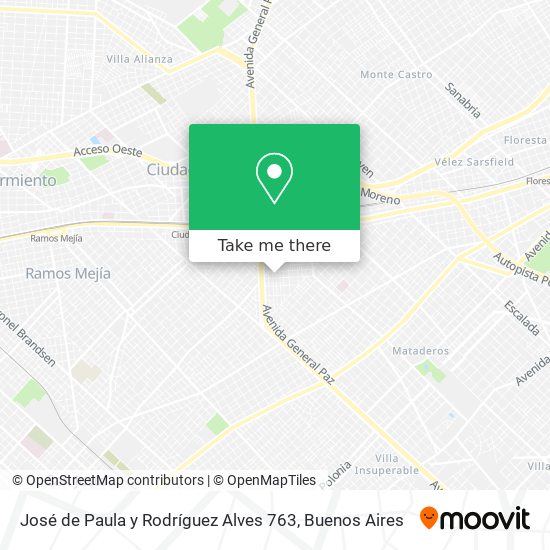 Mapa de José de Paula y Rodríguez Alves 763